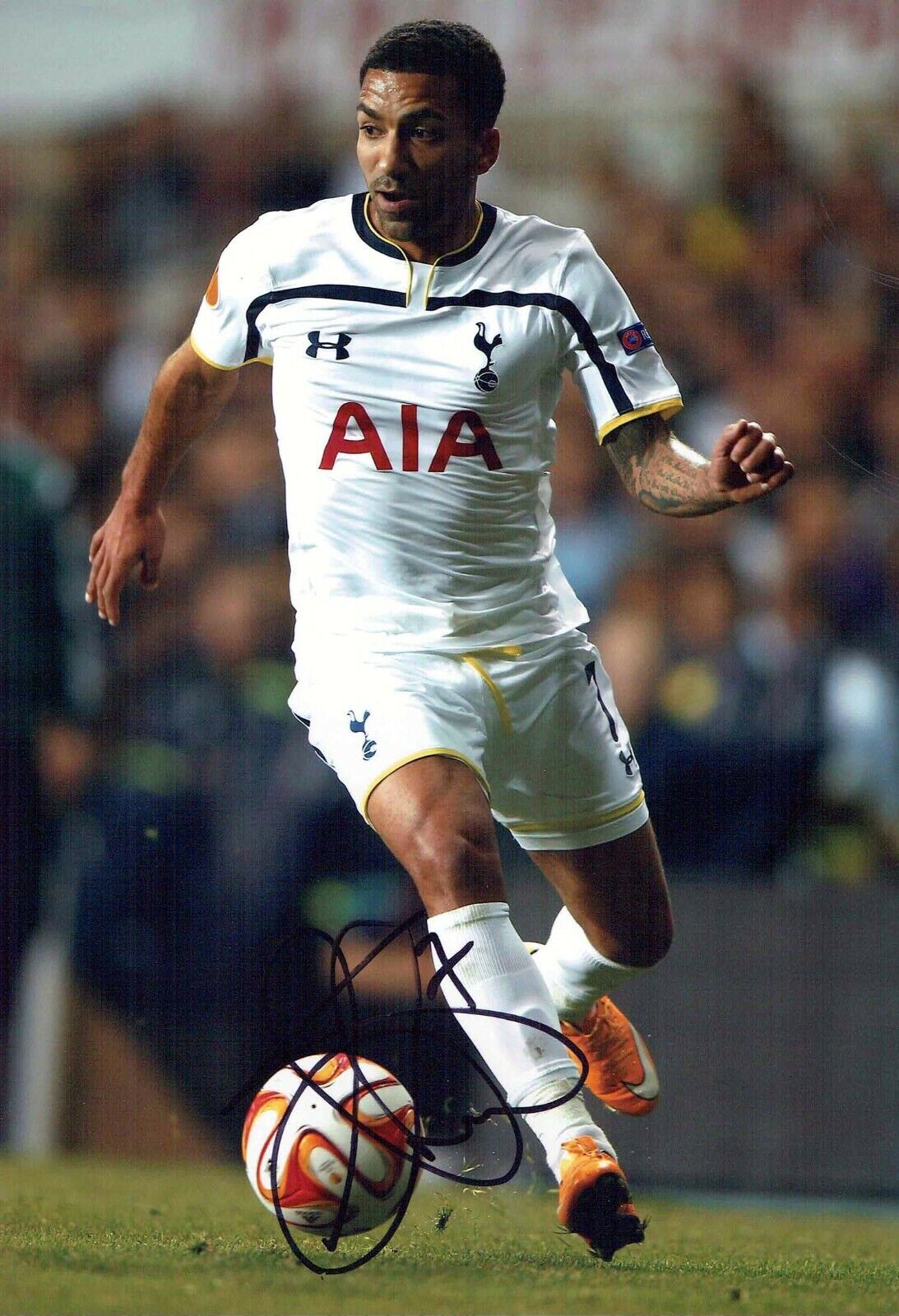 Aaron LENNON SIGNED Autograph 12x8 Photo Poster painting AFTAL RD COA Tottenham Hotspurs England