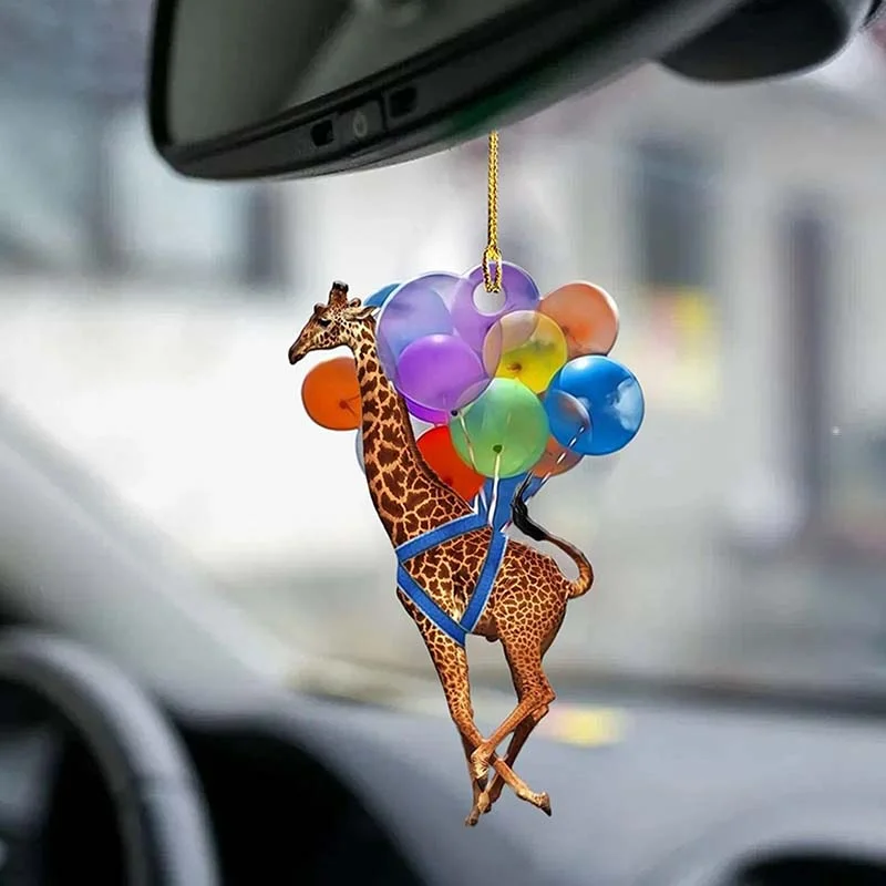 VigorDaily Giraffe Fly With Bubbles Car Hanging Ornament BC066