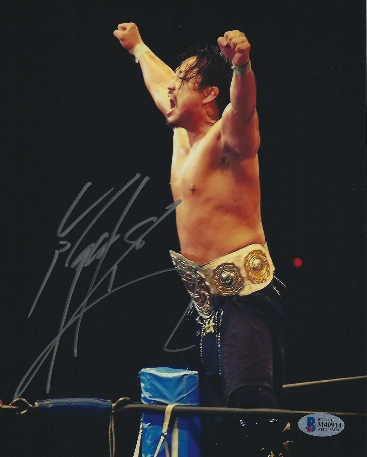 Hirooki Goto Signed 8x10 Photo Poster painting BAS Beckett COA New Japan Pro Wrestling Picture X