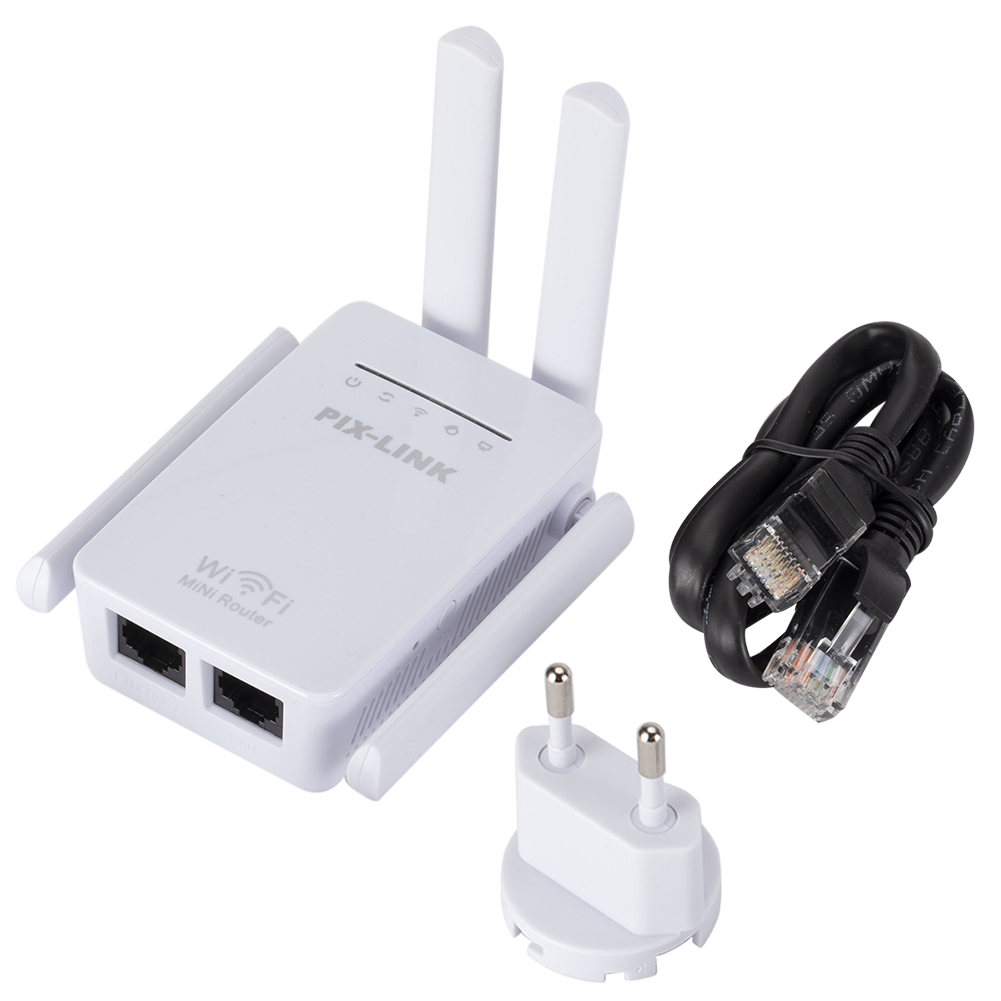 

WR09Q Wireless WiFi Router 300Mbps Network Signal Amplifier 4 Antenna, Us, 501 Original