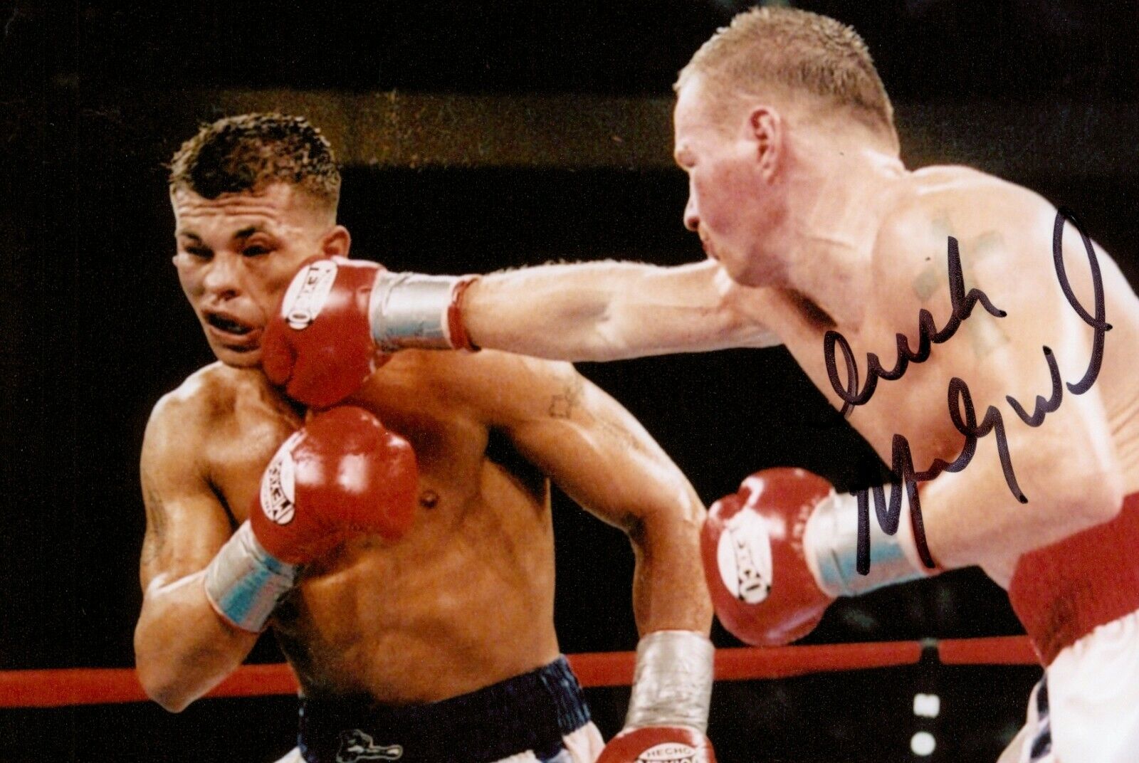 Micky Ward Signed 6x4 Photo Poster painting Boxing WBU Light Welterwight Champ Autograph + COA