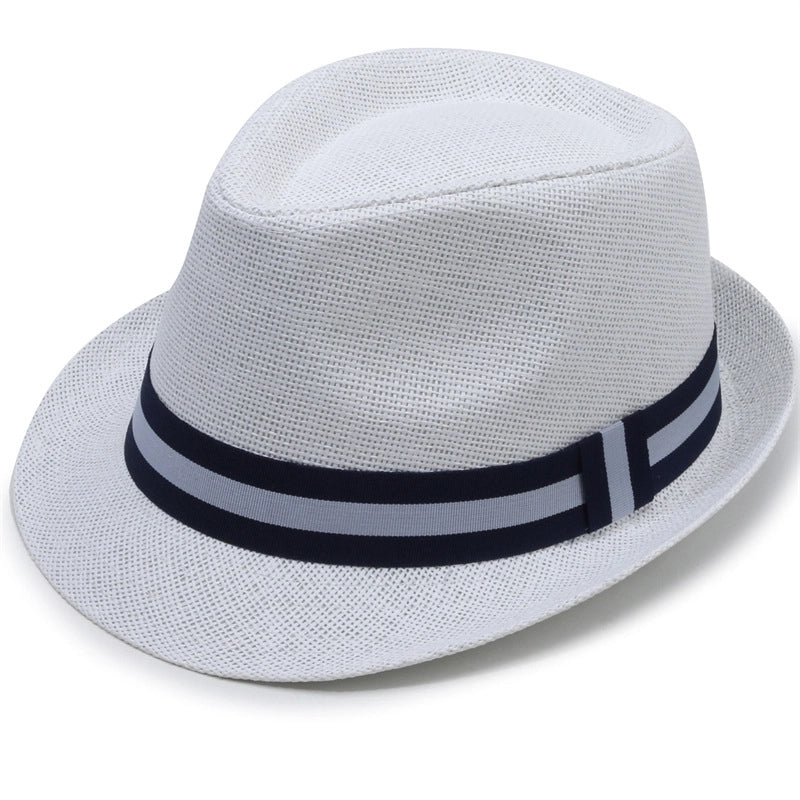 Coconut Tree Pattern Jazz Hat Men’s Summer Casual Hat Dad’s Beach Hat Outdoor Middle-aged And Elderly Sunscreen Hat