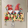 Wooden Special Shape Love And Gnome 3 Hooks No Punch Diamond Painting Hook Rail