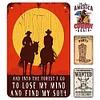 (Multi Style)Cowboy - Vintage Metal Signs - 20*30cm