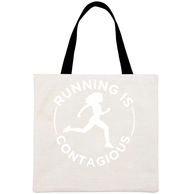 jogging Printed Linen Bag-Annaletters