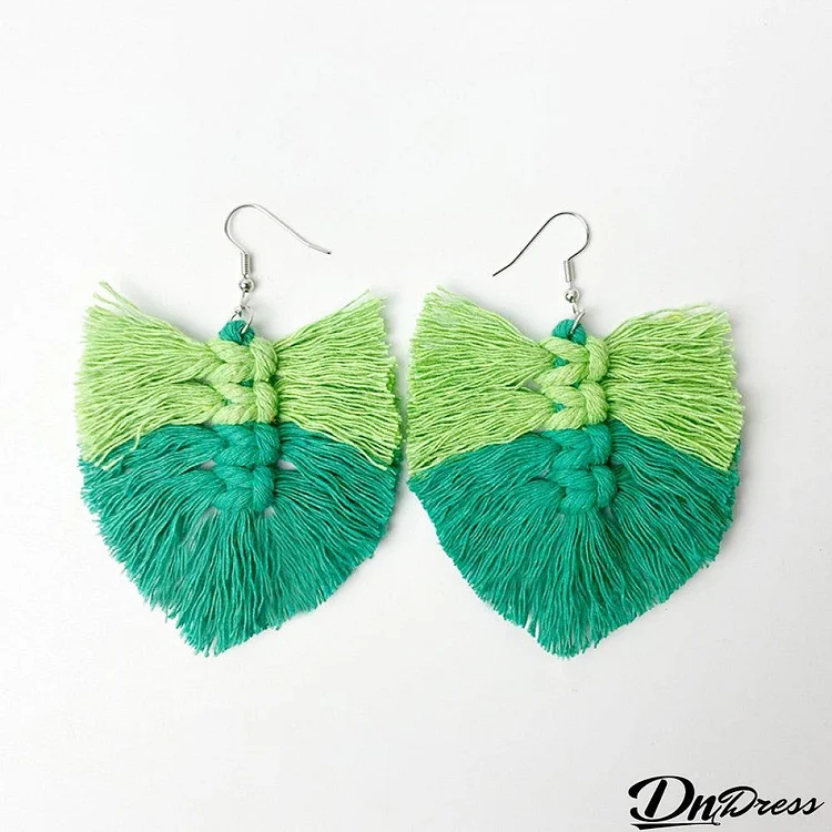 Fringe Detail Dangle Earrings