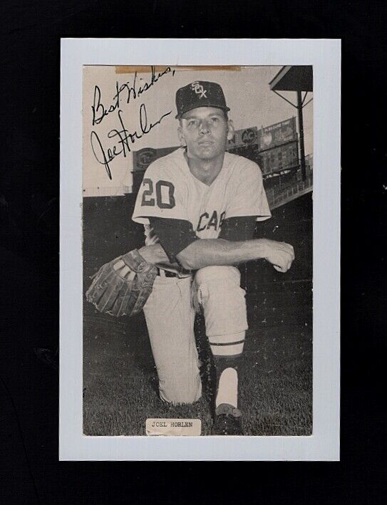 1961-71 JOEL HORLEN-CHICAGO WHITE SOX AUTOGRAPHED 4X6 Photo Poster painting