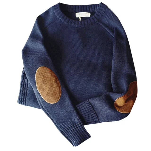 Aonga  Men Pullover Sweater Autumn New Fashion Casual Loose Thick O-Neck Wool Knitted Oversize Harajuku Streetwear Knitwear M-5XL aonga