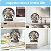 Christmas Crystal Ball Design 2D Flat Acrylic DIY Diamond Painting Clock Kit