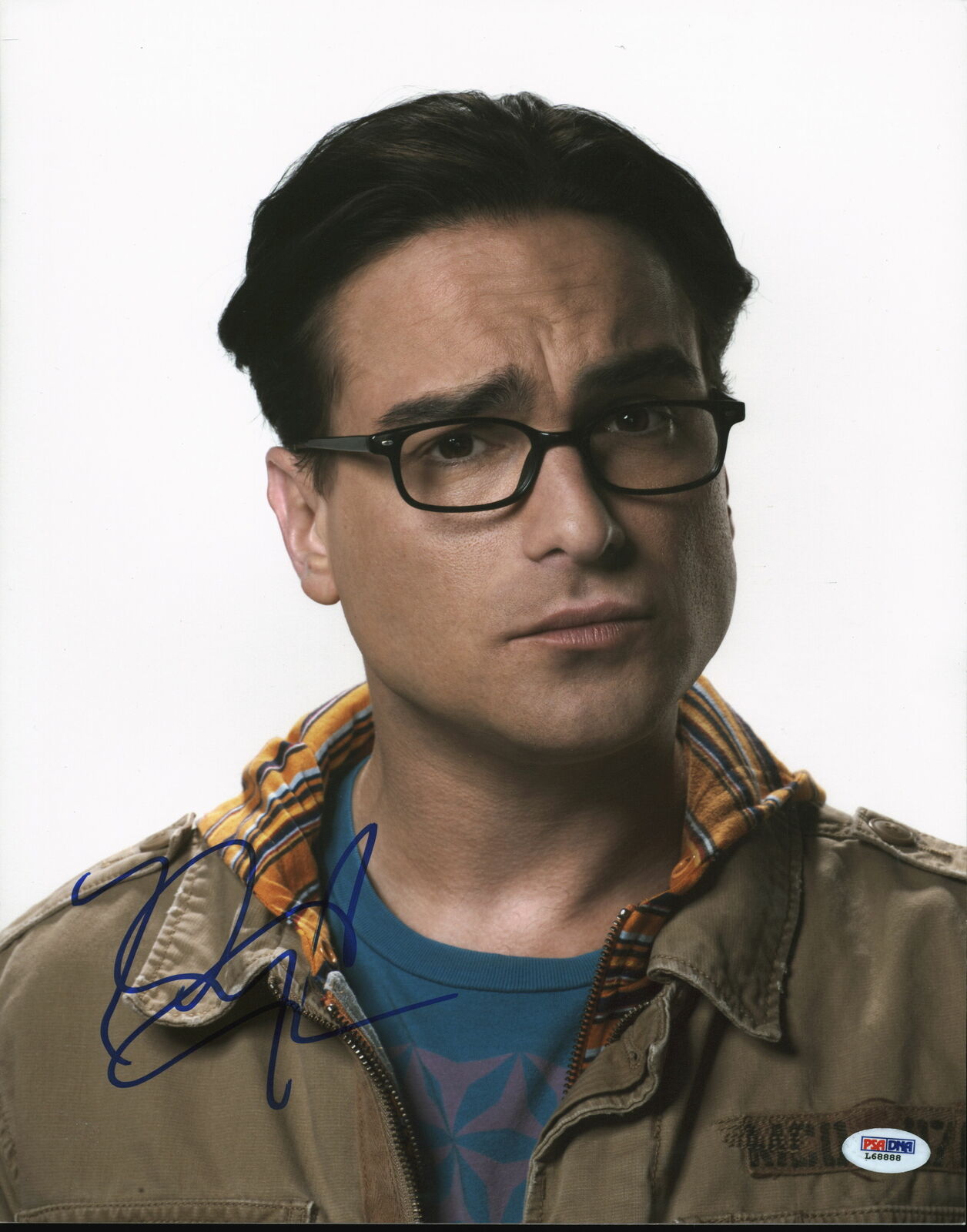 Johnny Galecki The Big Bang Theory Authentic Signed 11x14 Photo Poster painting PSA/DNA #L68888