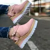 New Bag Headplate Wedge Heel Women's Sandals Flats