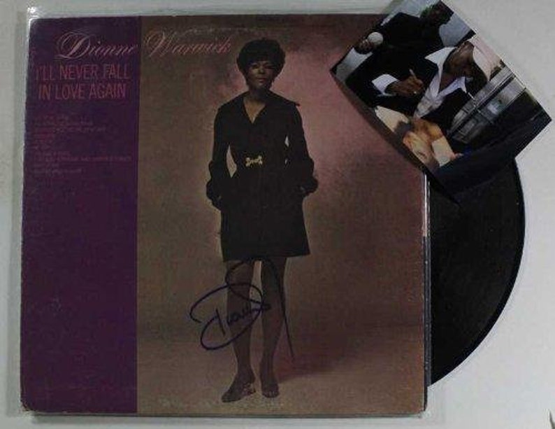 Dionne Warwick Autographed I'll Never Fall in Love Again