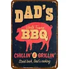 Dad's BBQ - Vintage Metal Signs - 20*30cm/30*40cm - Warning