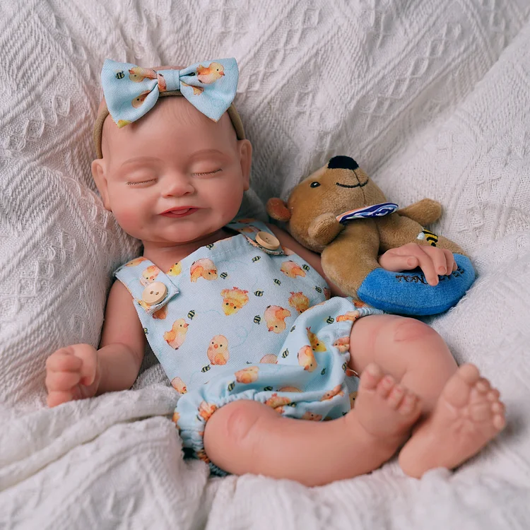 Babeside Sherry 16" Realistic Silicone Sleeping Baby Little Infant Girl Building Lovely Memories