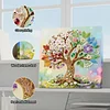 (25x25cm)DIY Pearl Painting Tree Framed Handmade Pearl Material Art Kit Living Room Decor