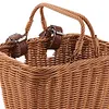 Bike Front Basket with Handles Cute Square Bicycle Basket for Kids Adult Bikes