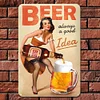 Girl Beer - Vintage Metal Signs - 20*30cm/30*40cm