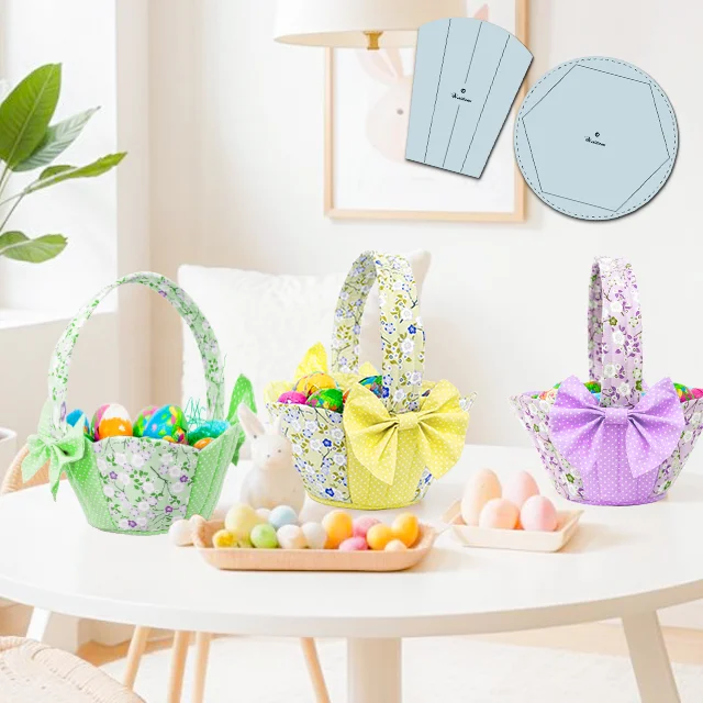Easter Candy Decor Basket Sewing Template - With Tutorial
