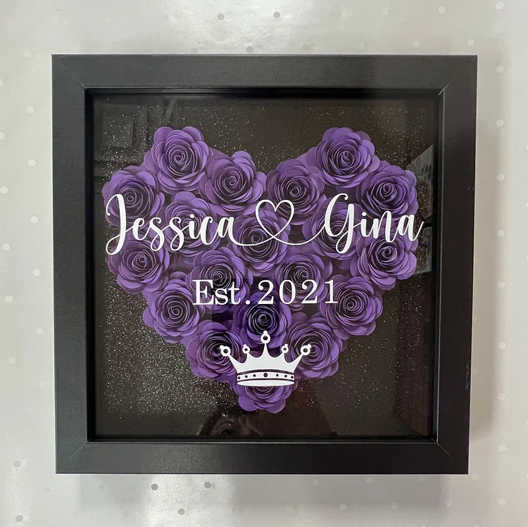 Valentines Day, Birthday, Anniversary Shadow selling Box customizable