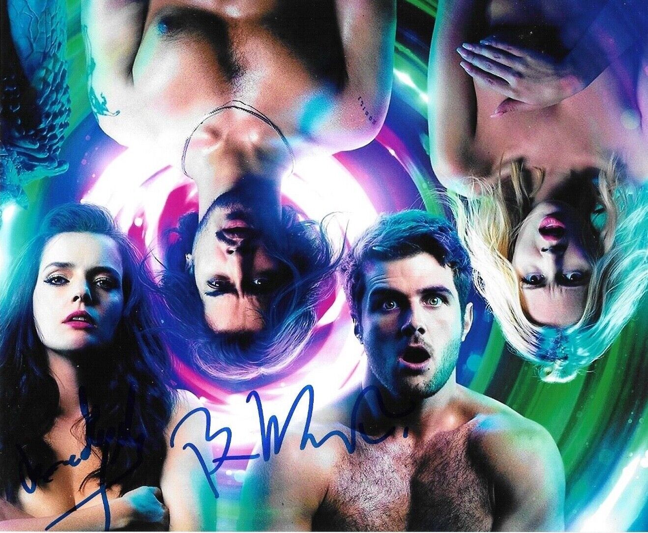 * ROXANNE MESQUIDA & BEAU MIRCHOFF * signed 8x10 Photo Poster painting * NOW APOCALYPSE * 1