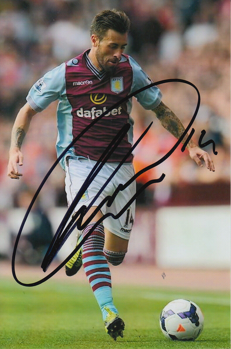 ASTON VILLA HAND SIGNED ANTONIO LUNA 6X4 Photo Poster painting 2.