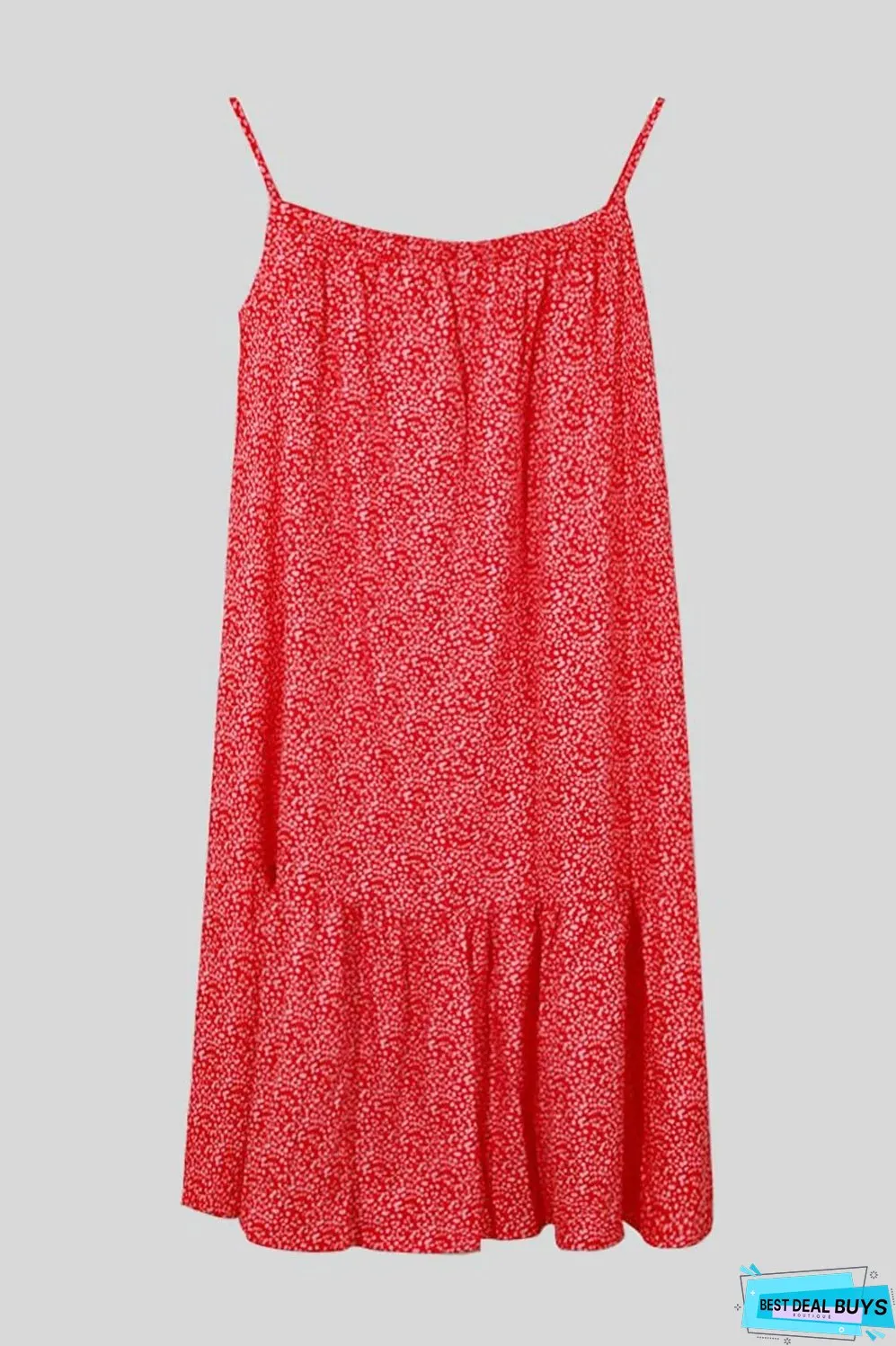 Full Size Printed Sleeveless Mini Cami Dress