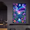 For&ecirc;t de nuit-peinture au diamant rond-50 * 70cm-grande taille