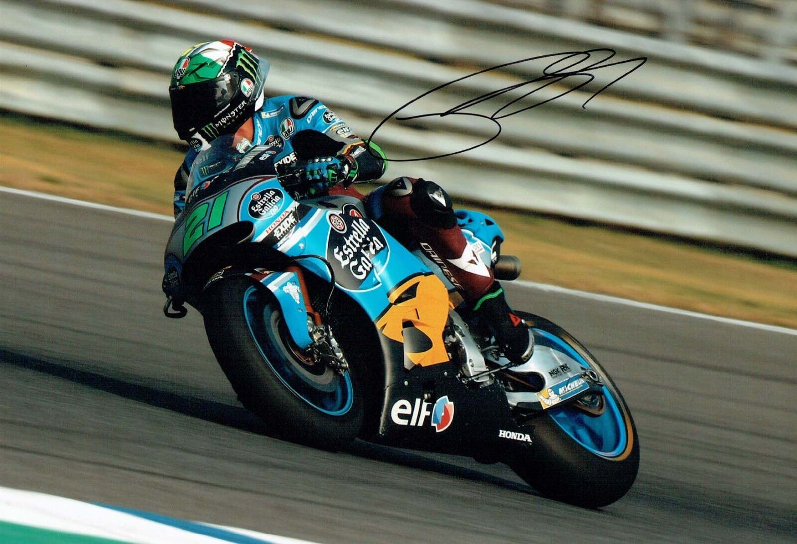 Franco MORBIDELLI 2018 SIGNED Autograph MOTOGP Marc VDS 12x8 Photo Poster painting 1 AFTAL COA