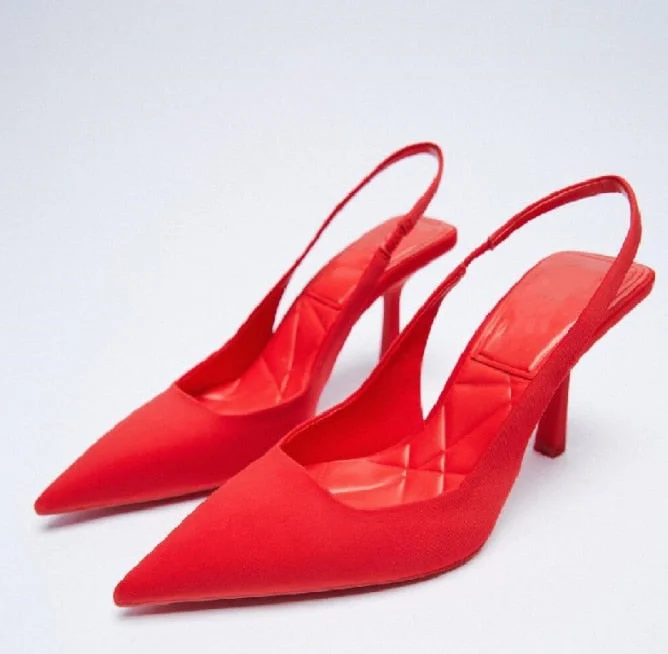 Comfort Shoes for Women Sandals Stiletto Heels 2021 Summer Suit Female Purple Large Size New Girls Low Pointed High Black Big