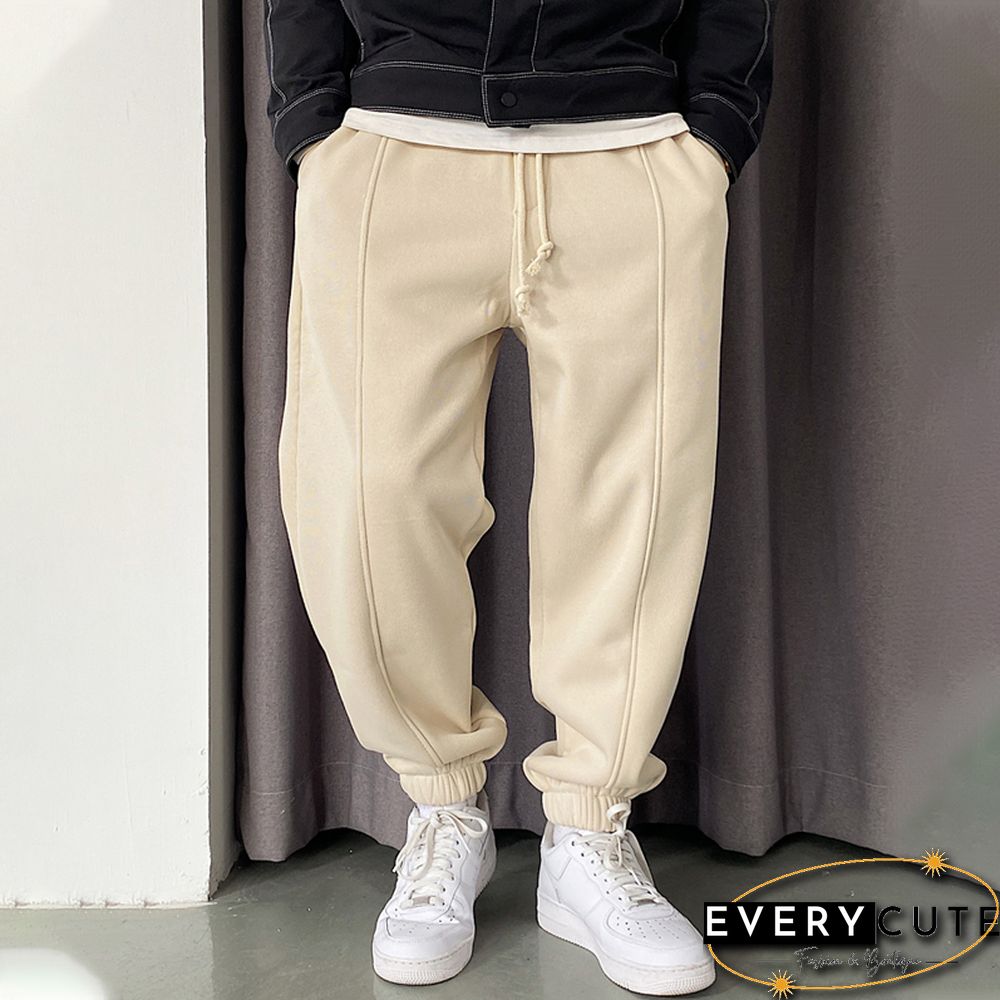 Drawstring Warm Sweatpants