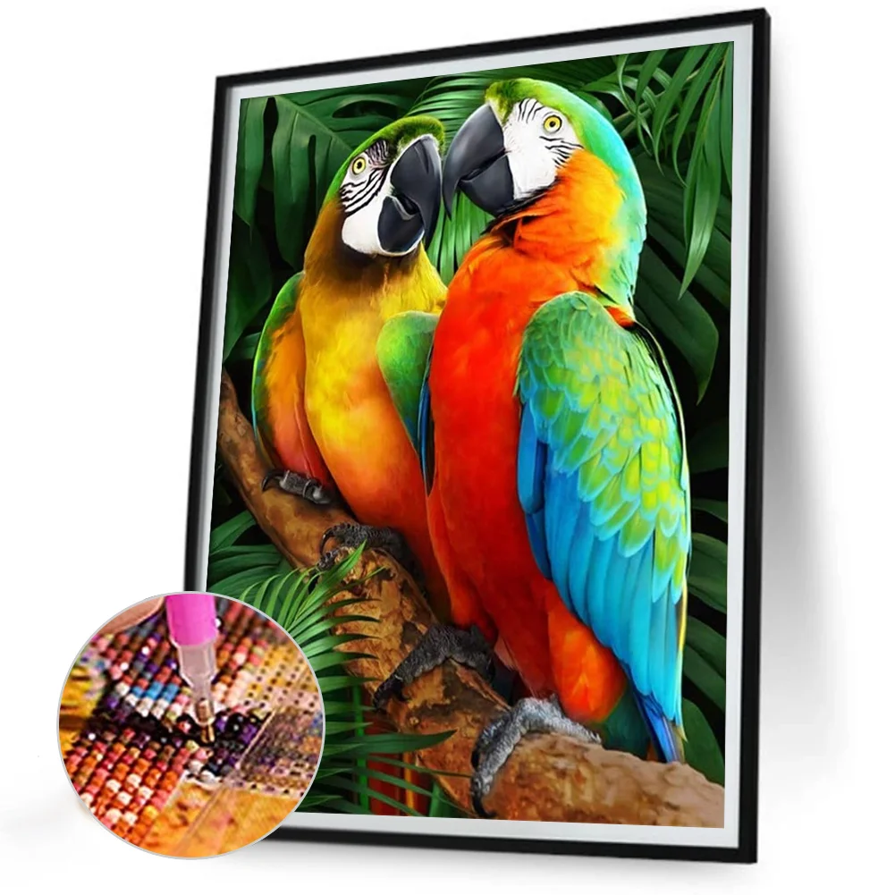 Diamond Painting - Full Round Drill - Parrot(Canvas|30*40cm)