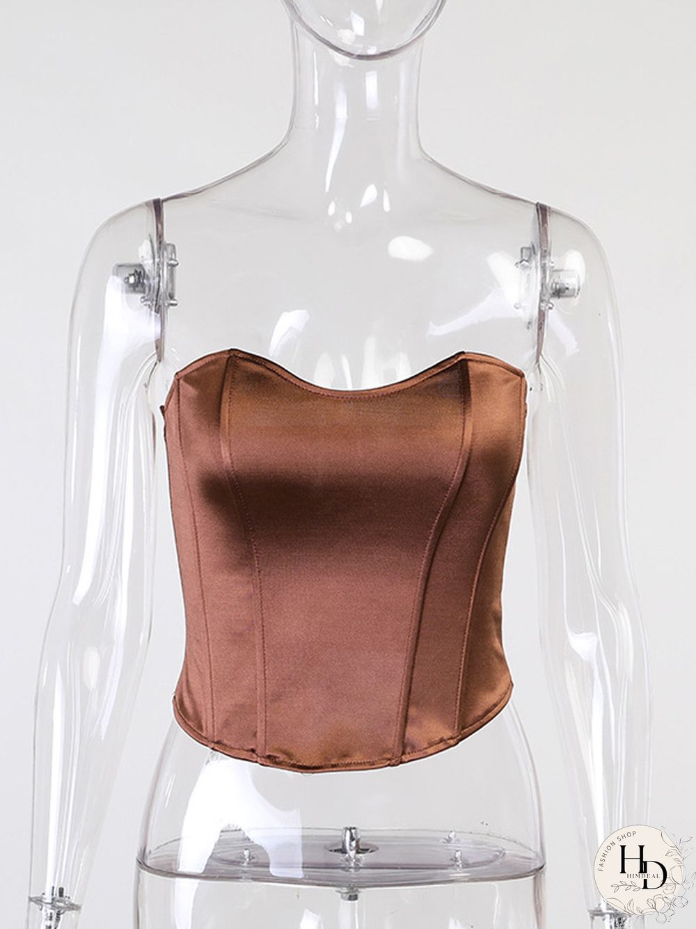 Sexy Women Tube Tops Solid Sleeveless Slim Skinny Corset Cropped Top Summer Casual Elegant Female Strapless Vest