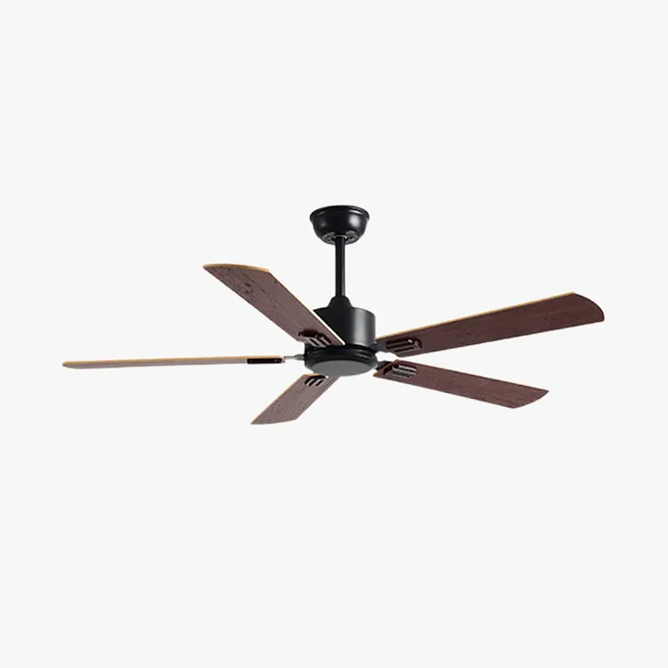 Haydn 5-Blade Modern & Coffee DC Ceiling Fan Metal & Wood 51''