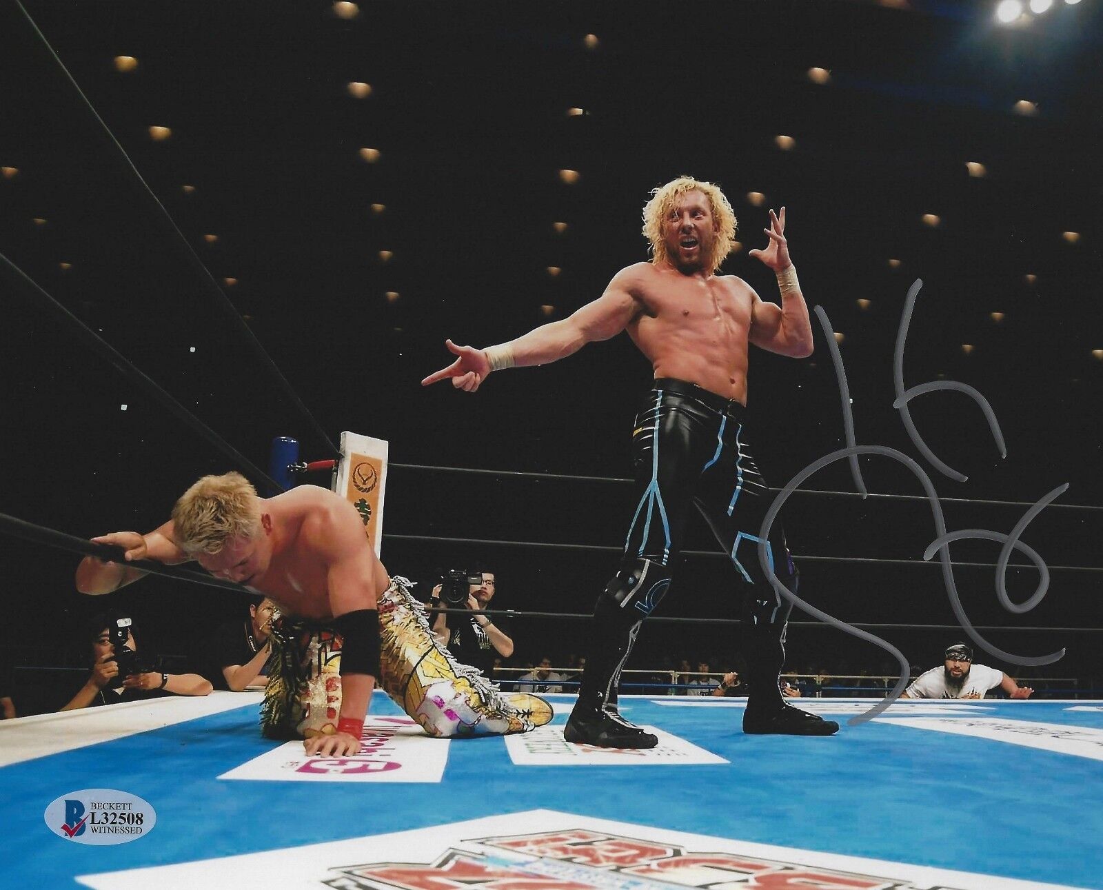 Kenny Omega Signed 8x10 Photo Poster painting BAS COA New Japan Pro Wrestling Bullet Club Auto M