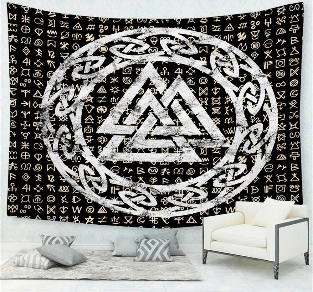 Sun Moon Mandala Tapestry Wall Hanging Tapestry Wing Wall Carpets Dorm Decor Psychedelic Beach Towel