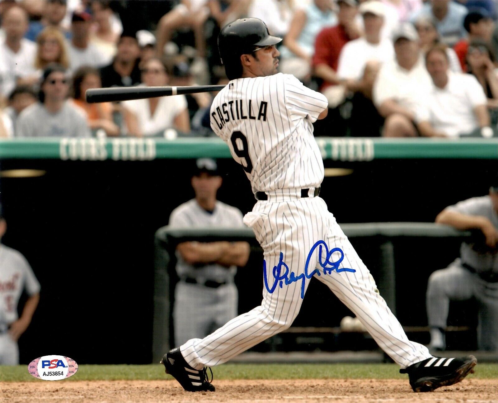 Vinny Castilla autographed signed 8x10 Photo Poster painting Colorado Rockies PSA COA