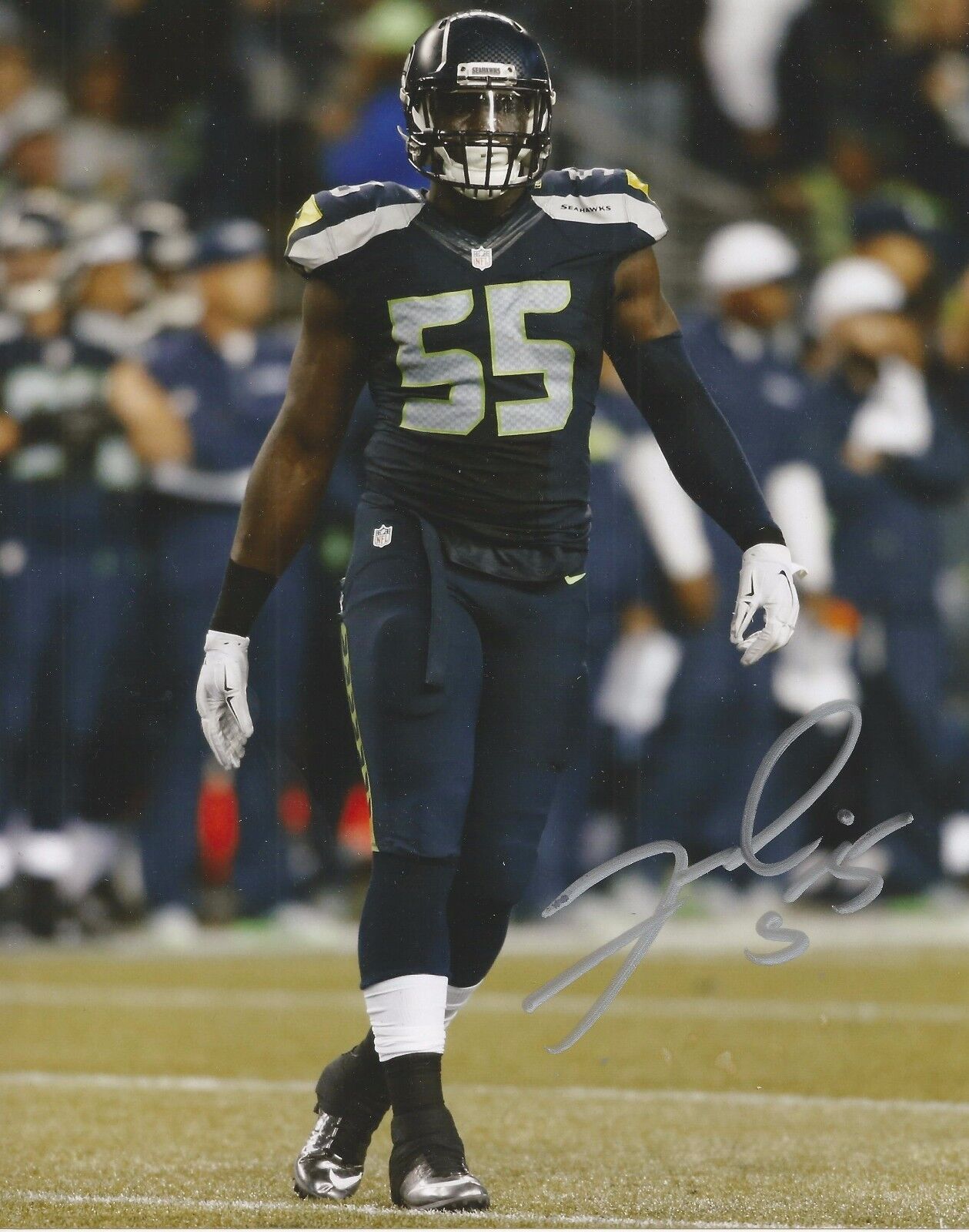 FRANK CLARK SIGNED SEATTLE SEAHAWKS 8x10 Photo Poster painting w/COA