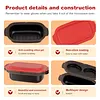 Microwave Egg Cooker & Microwave Grill Pan 3 Pcs with Lid for Grilling, Browning, and Crisping Vegetables, Sandwich, & Meat, Microwave Nonstick Cookware for Quick, Healthy Meals