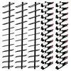 [US Local Warehouse] 5 Pack 12 Bottle Wine Rack Wall Mounted for 60 Bottles DIY Detachable Wine Holder Metal Storage Rack for Kitchen Dining Room Bar