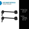 TRQ Rear Sway Bar Link Set Compatible with Buick Cadillac Blazer Camaro Traverse Acadia