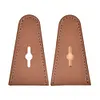 Leather Bow Tip Protector Bow Limb Guard Portable for Recurve Bow (Light Brown)