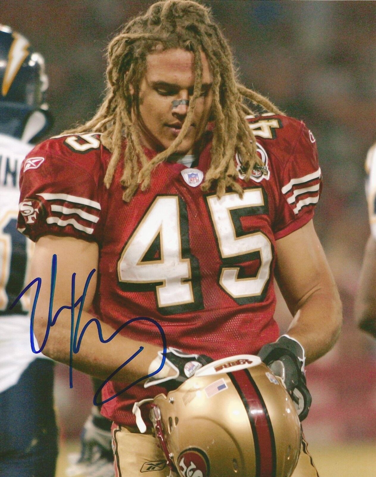 ZAK KEASEY SIGNED SAN FRANCISCO 49ers 8x10 Photo Poster painting w/COA