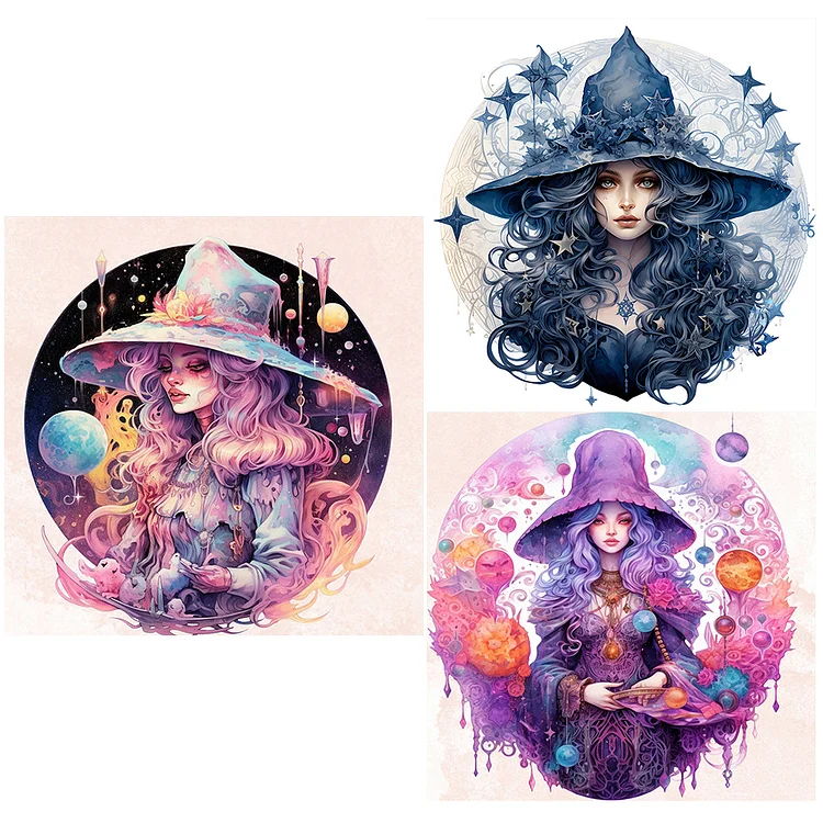 Full Round Drill Diamond Painting - Harry Potter Witch Broom Hat - 40*40cm