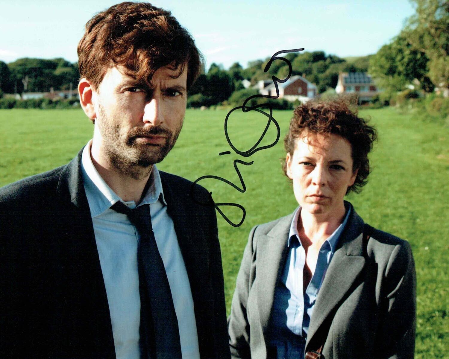 Olivia COLMAN Signed Autograph Photo Poster painting B English Actress AFTAL COA Broadchurch