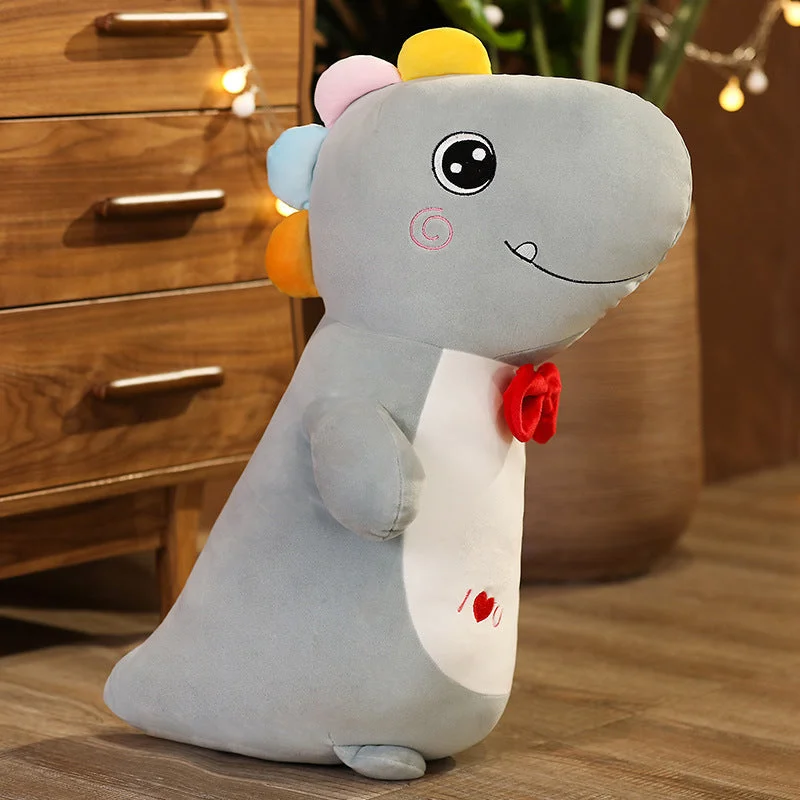 Mewaii® Cuteee Family Gray/Pink/Green Giant Dinosaur Stuffed Animal Plush Big Squishy Body Pillow