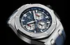 Blue Rubber Strap - Titanium Steel - Automatic - 43mm