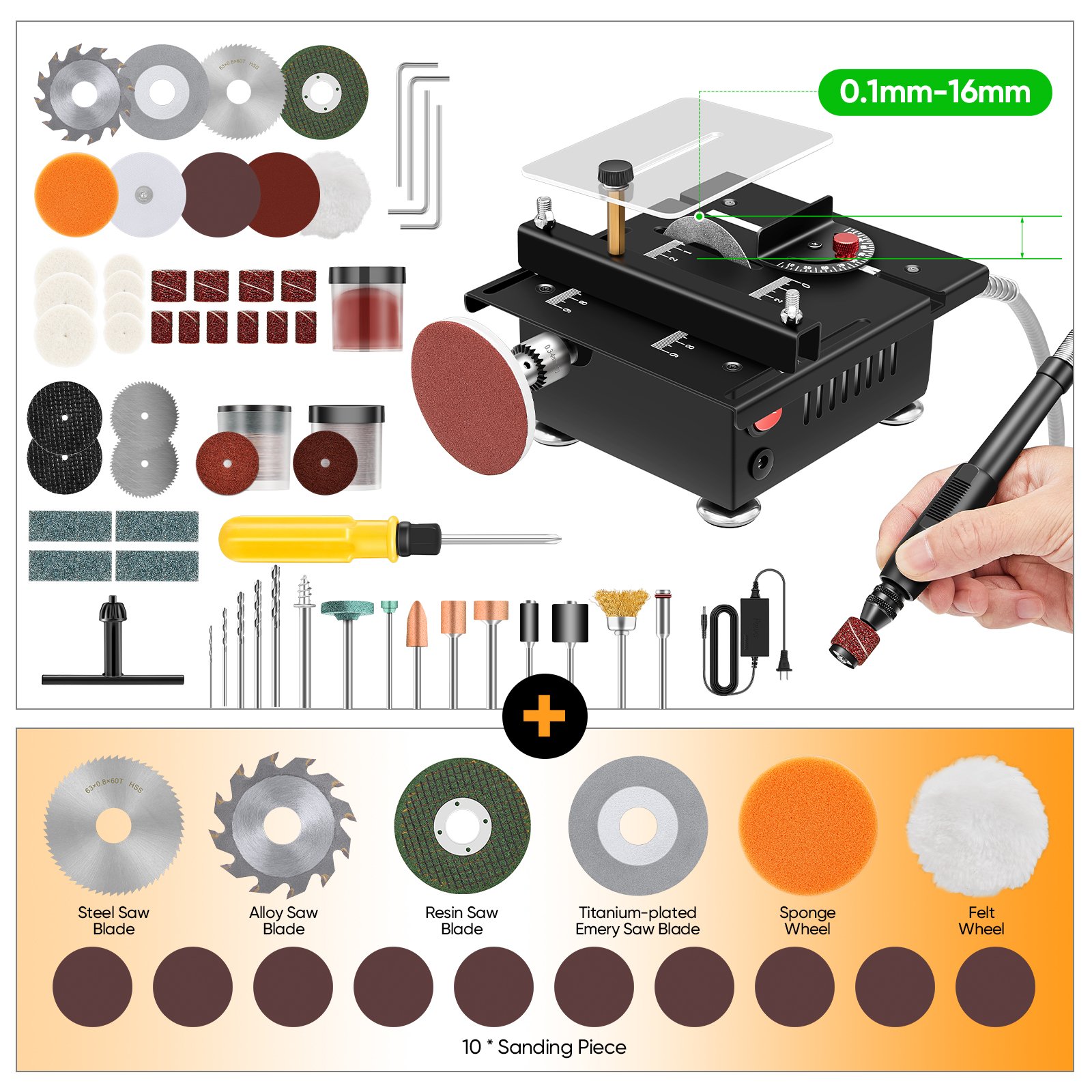SAKER Mini Multifunctional Table Saw