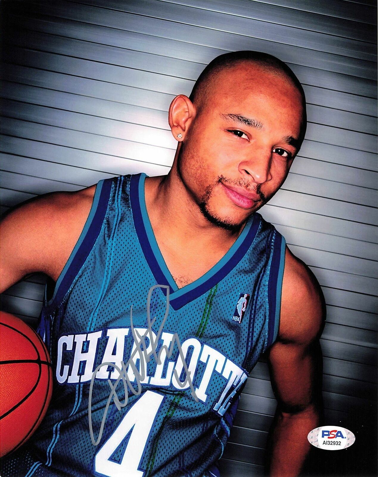 David Wesley signed 8x10 Photo Poster painting PSA/DNA Charlotte Hornets Autographed