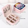 (US Local)DIY Lotus Diamond Painting Kit Rotatable Mirror w Diamond Painting Jewelry Box