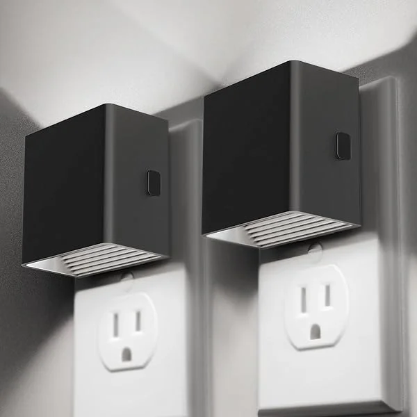 LED Night Lights Plug into Wall [2 Pack], Plug in Nightlight, 3 Level Brightness Adjustable Night Light, Dusk to Dawn Sensor, Nightlights for Adults, Bedroom, Bathroom, Hallway, 3000K Cream